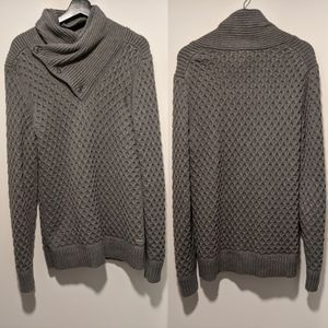 Armani exchange grey textured sweater